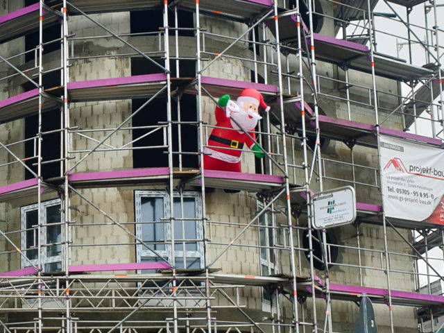 Der Weihnachtsmann grüßt