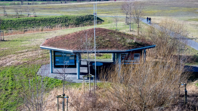 Infopavillon Deichbau im Landschaftspark Altenbruch