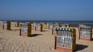Cuxhaven Strand – Die ersten Strandkörbe stehen wieder da
