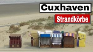 Strandkörbe in Cuxhaven Duhnen Döse und Kugelbake