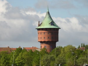 Der Wasserturm in Cuxhaven steht wieder frei
