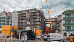 Bellevue Hotel Baustelle: Ein Blick auf den Fortschritt des neuen Hotels in Cuxhaven-Duhnen