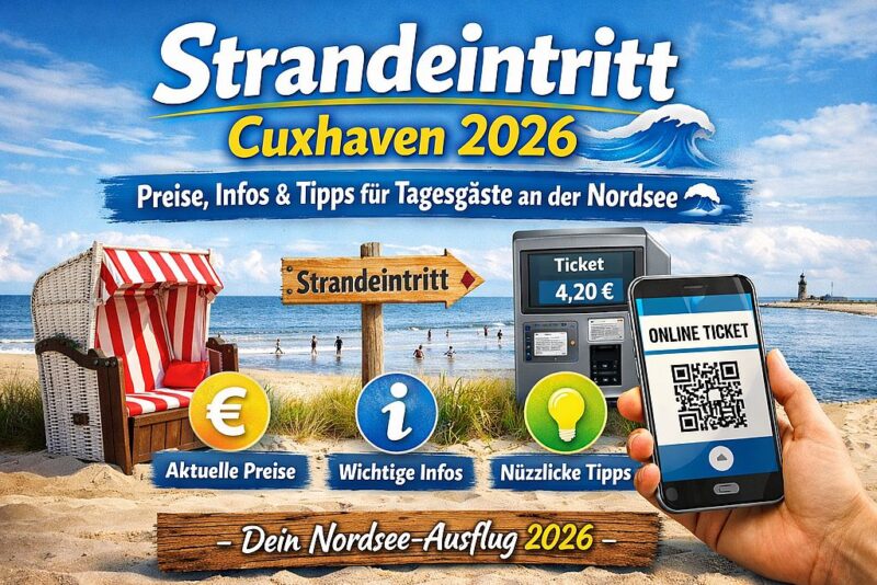 Strandeintritt Cuxhaven 2026: Preise, Infos & Tipps für Tagesgäste an der Nordsee